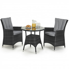 LA 2 Seat Bistro Set / Grey