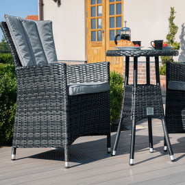 LA 2 Seat Bistro Set / Grey LA 2 Seat Bistro Set / Grey