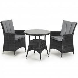 LA 2 Seat Bistro Set / Grey LA 2 Seat Bistro Set / Grey