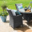 LA 4 Seat Round Dining Set / Grey