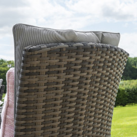 LA 6 Seat Round Ice Bucket Dining Set with Lazy Susan / Grey LA 6 Seat Round Ice Bucket Dining Set with Lazy Susan / Grey