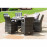 LA 6 Seat Round Ice Bucket Dining Set with Lazy Susan / Grey