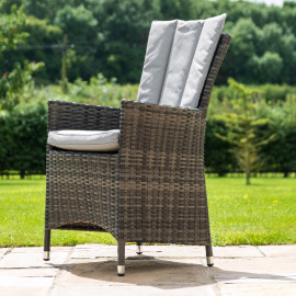 LA 6 Seat Round Ice Bucket Dining Set with Lazy Susan / Grey LA 6 Seat Round Ice Bucket Dining Set with Lazy Susan / Grey