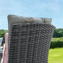 LA 8 Seat Round Ice Bucket Dining Set with Lazy Susan / Grey LA 8 Seat Round Ice Bucket Dining Set with Lazy Susan / Grey