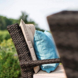 Texas 6 Seat Round Ice Bucket Dining Set with Lazy Susan / Brown Texas 6 Seat Round Ice Bucket Dining Set with Lazy Susan / Brown