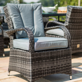 Texas 8 Seat Rectangle Ice Bucket Dining Set / Grey Texas 8 Seat Rectangle Ice Bucket Dining Set / Grey