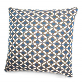 Fabric Scatter Cushion 43x43cm (Pack of 2) / Mosaic Blue