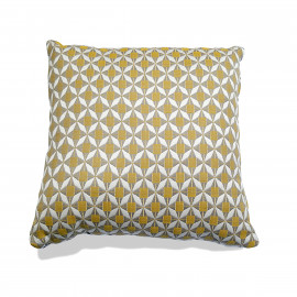 Fabric Scatter Cushion 43x43cm (Pack of 2) / Mosaic Yellow