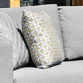 Fabric Scatter Cushion 43x43cm (Pack of 2) / Mosaic Yellow Fabric Scatter Cushion 43x43cm (Pack of 2) / Mosaic Yellow