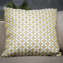 Fabric Scatter Cushion 43x43cm (Pack of 2) / Mosaic Yellow Fabric Scatter Cushion 43x43cm (Pack of 2) / Mosaic Yellow