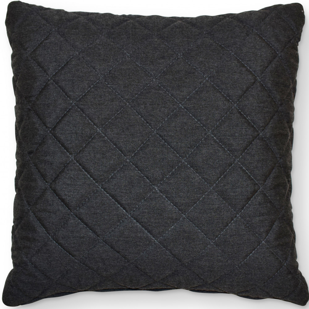Fabric Scatter Cushion Quilted (Pack of 2) / Charcoal Fabric Scatter Cushion Quilted (Pack of 2) / Charcoal