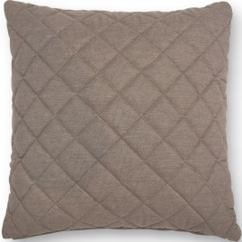 Fabric Scatter Cushion Quilted (Pack of 2) / Taupe