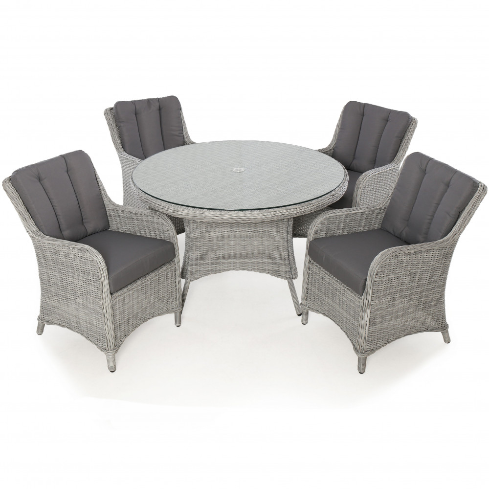 Ascot 4 Seat Round Dining Set Ascot 4 Seat Round Dining Set