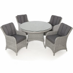 Ascot 4 Seat Round Dining Set Ascot 4 Seat Round Dining Set