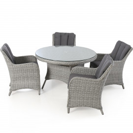 Ascot 4 Seat Round Dining Set Ascot 4 Seat Round Dining Set