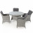 Ascot 4 Seat Round Dining Set