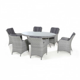 Ascot 6 Seat Oval Dining Set