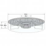 Outdoor Cover for Half Moon Set Outdoor Cover for Half Moon Set