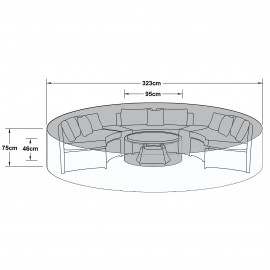 Outdoor Cover for Half Moon Set