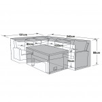 Outdoor Cover for Kingston Corner Set with Rising Table Outdoor Cover for Kingston Corner Set with Rising Table