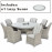 Oxford 8 Seat Round Ice Bucket Dining Set with Venice Chairs Lazy Susan