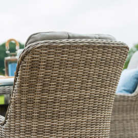 Oxford 8 Seat Oval Fire Pit Dining Set with Venice Chairs Oxford 8 Seat Oval Fire Pit Dining Set with Venice Chairs