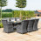 Victoria 8 Seat Rectangle Dining Set with Square Chairs