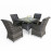 Victoria 4 Seat Square Dining Set with Square Chairs