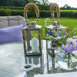 Winchester 6 Seat Oval Fire Pit Dining Set with Venice Chairs Winchester 6 Seat Oval Fire Pit Dining Set with Venice Chairs