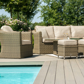 Winchester Deluxe Corner Dining Set with Rising Table and Armchair Winchester Deluxe Corner Dining Set with Rising Table and Armchair