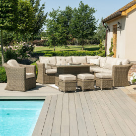 Winchester Deluxe Corner Dining Set with Rising Table and Armchair Winchester Deluxe Corner Dining Set with Rising Table and Armchair