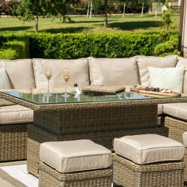 Winchester Deluxe Corner Dining Set with Rising Table and Armchair Winchester Deluxe Corner Dining Set with Rising Table and Armchair