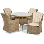 Winchester 4 Seat Round Dining Set with Venice Chairs Winchester 4 Seat Round Dining Set with Venice Chairs