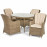 Winchester 4 Seat Round Dining Set with Venice Chairs