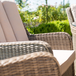 Winchester 6 Seat Round Ice Bucket Dining Set with Venice Chairs Lazy Susan Winchester 6 Seat Round Ice Bucket Dining Set with Venice Chairs Lazy Susan