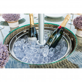 Winchester 6 Seat Oval Ice Bucket Dining Set with Heritage Chairs Lazy Susan Winchester 6 Seat Oval Ice Bucket Dining Set with Heritage Chairs Lazy Susan