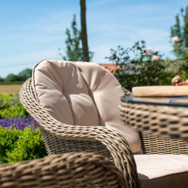 Winchester 8 Seat Oval Ice Bucket Dining Set with Heritage Chairs Lazy Susan