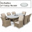Winchester 8 Seat Oval Ice Bucket Dining Set with Venice Chairs Lazy Susan