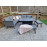 LUNA L shape sofa with gas firepit &amp; ottomans