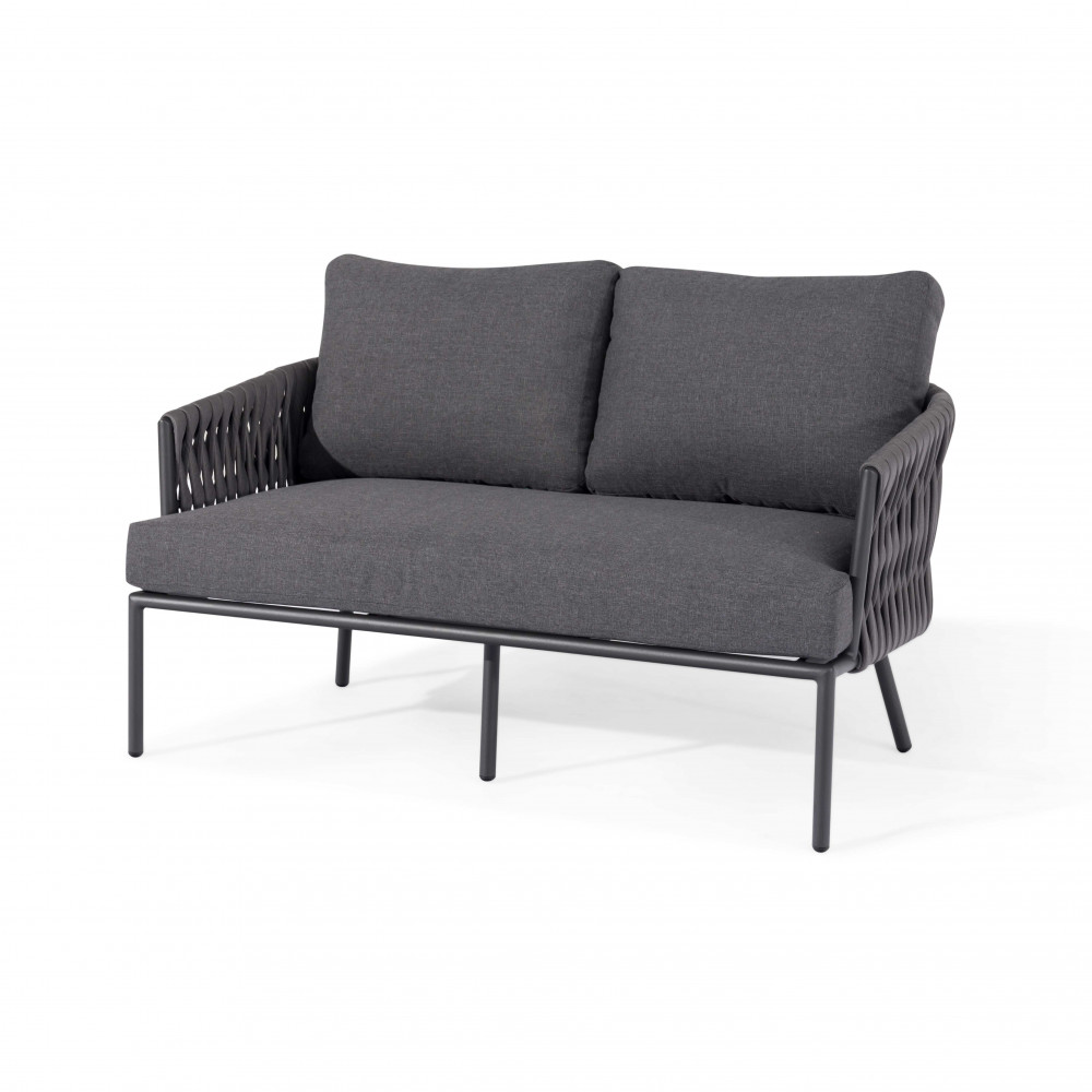 Marina 2 Seat Sofa Set / Charcoal Marina 2 Seat Sofa Set / Charcoal