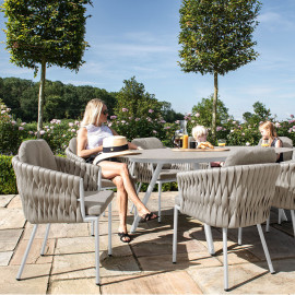 Marina 8 Seat Oval Dining Set / Charcoal Marina 8 Seat Oval Dining Set / Charcoal