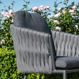 Marina 8 Seat Oval Dining Set / Charcoal Marina 8 Seat Oval Dining Set / Charcoal