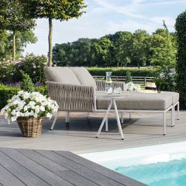 Marina Double Sunlounger Set / Sandstone Marina Double Sunlounger Set / Sandstone