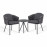 Marina Bistro Set / Charcoal