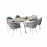 Marina 6 Seat Oval Dining Set / Sandstone