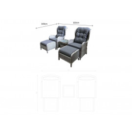 MEGHAN Reclining Lounge Set MEGHAN Reclining Lounge Set