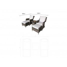 MIA Lounge Set Grey MIA Lounge Set Grey