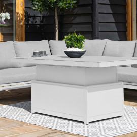 Oslo Large Corner Group with Rising Table / White Oslo Large Corner Group with Rising Table / White