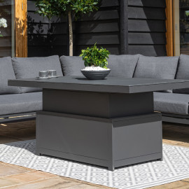 Oslo Large Corner Group with Rising Table / Charcoal Oslo Large Corner Group with Rising Table / Charcoal