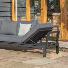 Oslo Large Corner Group with Rising Table / Charcoal Oslo Large Corner Group with Rising Table / Charcoal